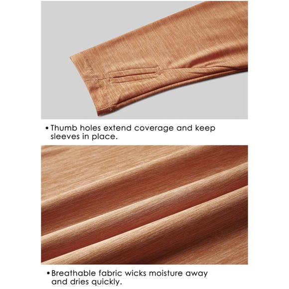 Women's Long Sleeve Top in Rust, UPF 50+, Rash Guard, size L - Picture 5 of 5